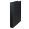 Universal Deluxe Round Ring Vinyl View Binder, 1" Capacity, Black UNV20711