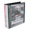 Universal Deluxe Round Ring Vinyl View Binder, 2" Capacity, Black UNV20731
