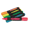 Universal Desk Highlighter w/Comfort Grip, Chisel Tip, 5/Set UNV18860