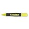 Universal Desk Highlighter w/Comfort Grip, Chisel Tip, Fluorescent Yellow, 12/Pk UNV18861