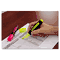 Universal Desk Highlighter w/Comfort Grip, Chisel Tip, Fluorescent Yellow, 12/Pk UNV18861