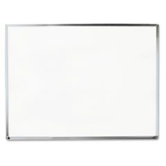 Universal Dry Erase Board, Melamine, 48 x 36, Aluminum Frame UNV44636