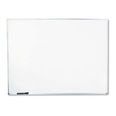 Universal Dry Erase Board, Melamine, 48 x 36, Satin-Finished Aluminum Frame UNV43624