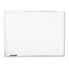 Universal Dry Erase Board, Melamine, 48 x 36, Satin-Finished Aluminum Frame UNV43624