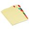 Universal Economical Insertable Index, Multicolor Tabs, 8-Tab, Letter, Buff, 6 Sets/PK UNV21872