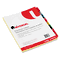 Universal Economical Insertable Index, Multicolor Tabs, 8-Tab, Letter, Buff, 6 Sets/PK UNV21872