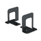 Universal Economy Bookends, Nonskid, 4 3/4 x 5 1/4 x 5, Heavy Gauge Steel, Black UNV54055