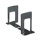 Universal Economy Bookends, Nonskid, 5 7/8 x 8 1/4 x 9, Heavy Gauge Steel, Black UNV54095