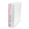 Universal Economy D-Ring Vinyl View Binder, 2" Capacity, White UNV20746