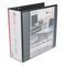 Universal Economy D-Ring Vinyl View Binder, 4" Capacity, Black UNV20995