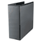 Universal Economy D-Ring Vinyl View Binder, 4" Capacity, Black UNV20995
