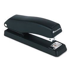 Universal Economy Half Strip Stapler, 12-Sheet Capacity, Black UNV43119
