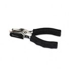 Universal Eight-Sheet Handheld 1/4 Inch Hole Punch, Metal with Rubber Grip, Black UNV74321