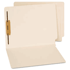 Universal End Tab Folders, One Fastener, Letter, Manila, 50/Box UNV13110