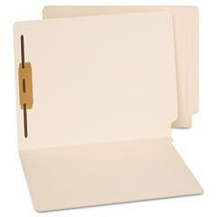 Universal End Tab Folders, One Fastener, Letter, Manila, 50/Box UNV13110