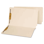 Universal End Tab Folders, Two Fasteners, Legal, Manila, 50/Box UNV13220