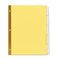 Universal Extended Insert Indexes, Five Clear Tabs, Letter, Buff, 6 Sets/Pack UNV21875