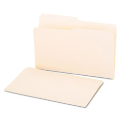 Universal File Folders, 1/2 Cut, One-Ply Top Tab, Legal, Manila, 100/Box UNV15112