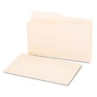 Universal File Folders, 1/2 Cut, One-Ply Top Tab, Legal, Manila, 100/Box UNV15112