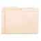 Universal File Folders, 1/2 Cut, One-Ply Top Tab, Letter, Manila, 100/Box UNV12112