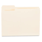 Universal File Folders, 1/3 Cut First Position, One-Ply Top Tab, Letter, Manila, 100/Box UNV12121