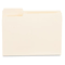 Universal File Folders, 1/3 Cut First Position, One-Ply Top Tab, Letter, Manila, 100/Box UNV12121