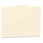 Universal File Folders, 1/3 Cut Second Position, One-Ply Top Tab, Letter, Manila, 100/Box UNV12122