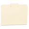 Universal File Folders, 1/3 Cut Second Position, One-Ply Top Tab, Letter, Manila, 100/Box UNV12122