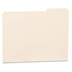 Universal File Folders, 1/3 Cut Third Position, One-Ply Top Tab, Letter, Manila, 100/Box UNV12123