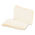 Universal File Folders, 1/5 Cut Assorted, One-Ply Top Tab, Legal, Manila, 100/Box UNV15115