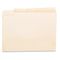 Universal File Folders, 1/5 Cut Assorted, One-Ply Top Tab, Letter, Manila, 100/Box UNV12115