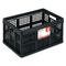 Universal Filing/Storage Tote Storage Box, Plastic, 22-1/2 x 15-3/4 x 12-1/4, Black UNV40015