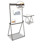 Universal Foldable Double Sided Dry Erase Easel, 28.5 x 37.5, White/Black UNV43030