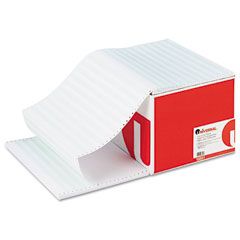 Universal Green Bar Computer Paper, 18lb, 14-7/8 x 11, Perforated Margins, 2600 Sheets UNV15851