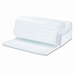 Universal Green Bar Computer Paper, 18lb, 14-7/8 x 8-1/2, Perforated Margins, 2800 Sheets UNV15781