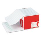 Universal Green Bar Computer Paper, 20lb, 14-7/8 x 11, Perforated Margins, 2400 Sheets UNV15852