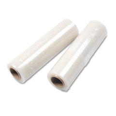 Universal Handwrap Stretch Film, 18w x 1500' Roll, 20 mic (80 Gauge), 4 Rolls/Carton UNV80118