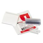 Universal Hanging File Folder Plastic Index Tabs, 1/3 Tab, 3 1/2 Inch, Clear, 25/Pack UNV43313