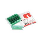 Universal Hanging File Folder Plastic Index Tabs, 1/3 Tab, 3 1/2 Inch, Green, 25/Pack UNV43327
