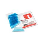 Universal Hanging File Folder Plastic Index Tabs, 1/5 Tab, Two Inch, Blue, 25/Pack UNV42226