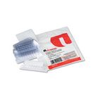 Universal Hanging File Folder Plastic Index Tabs, 1/5 Tab, Two Inch, Clear, 25/Pack UNV42215
