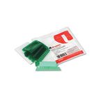 Universal Hanging File Folder Plastic Index Tabs, 1/5 Tab, Two Inch, Green, 25/Pack UNV42227