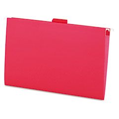 Universal Hanging File Folders, 1/5 Tab, 11 Point Stock, Legal, Red, 25/Box UNV14218
