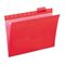 Universal Hanging File Folders, 1/5 Tab, 11 Point Stock, Letter, Red, 25/Box UNV14118