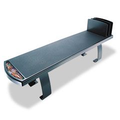 Universal Heavy Duty Plastic Shelf, 7 x 26 1/2 x 6 1/2, Black UNV08127