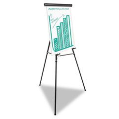 Universal Heavy Duty Presentation Easel, 69" Maximum Height, Metal, Black UNV43034