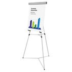 Universal Heavy Duty Presentation Easel, 69" Maximum Height, Metal, Silver UNV43035