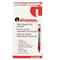 Universal High Capacity Roller Ball Stick Gel Pen, Red Ink, Needle, Dozen UNV39319