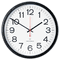 Universal Indoor/Outdoor Clock, Atomic, 13-1/2in, Black UNV10417