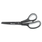 Universal Industrial Scissors, 8" Length, Straight, Black Carbon Coated Blades, Black/Blue UNV92021